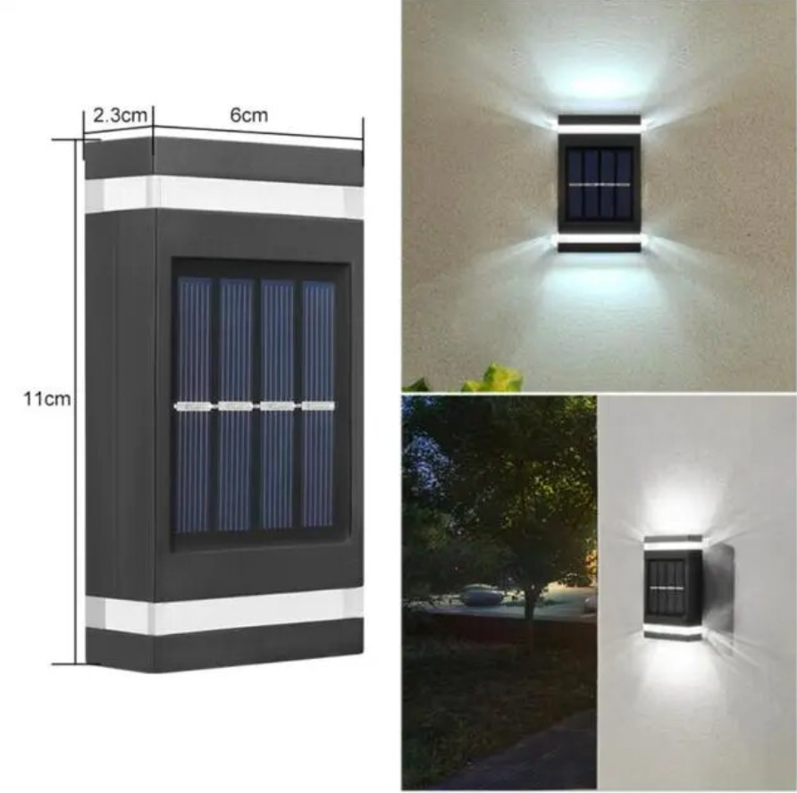 SolLumina EcoGlow Solar Wall Lamp